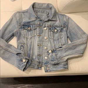 Talula denim jean jacket light wash xxs